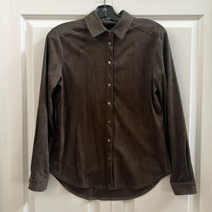 Zara Faux Suede Shirt